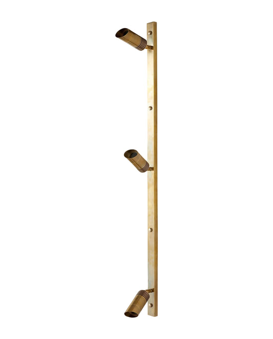 Nordal BRAGI Wandlampe, 3 spots - brass