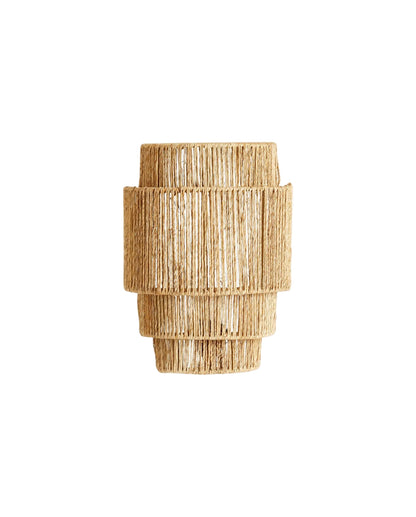Nordal AIDOS Wandlampe Rattan - nature 13x25x34 cm