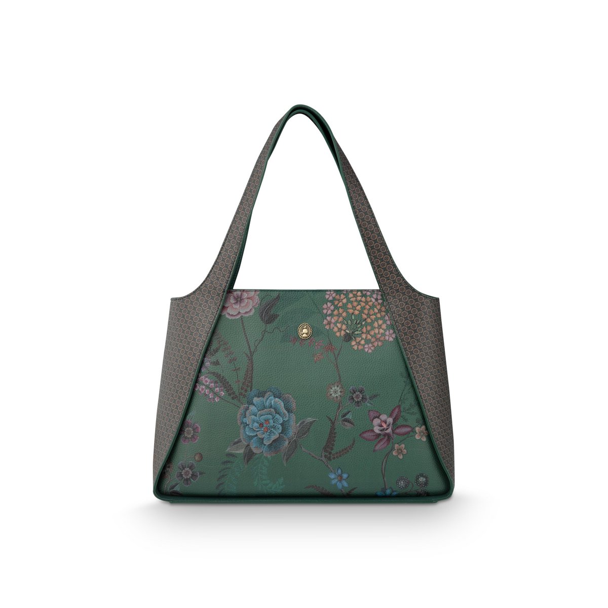 Filou Shoulderbag Large Bodhi Flower Green 40x15.5x28cm
