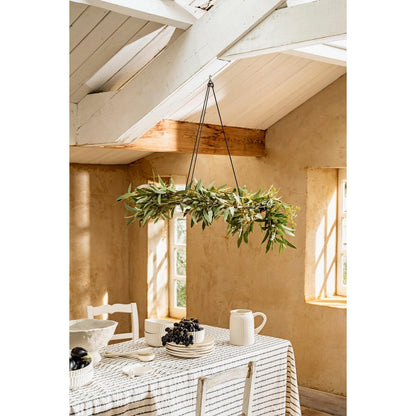 Salatbesteck aus Keramik in offwhite