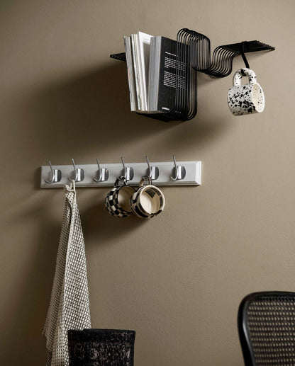 Nordal BRAVA shelf - black finish