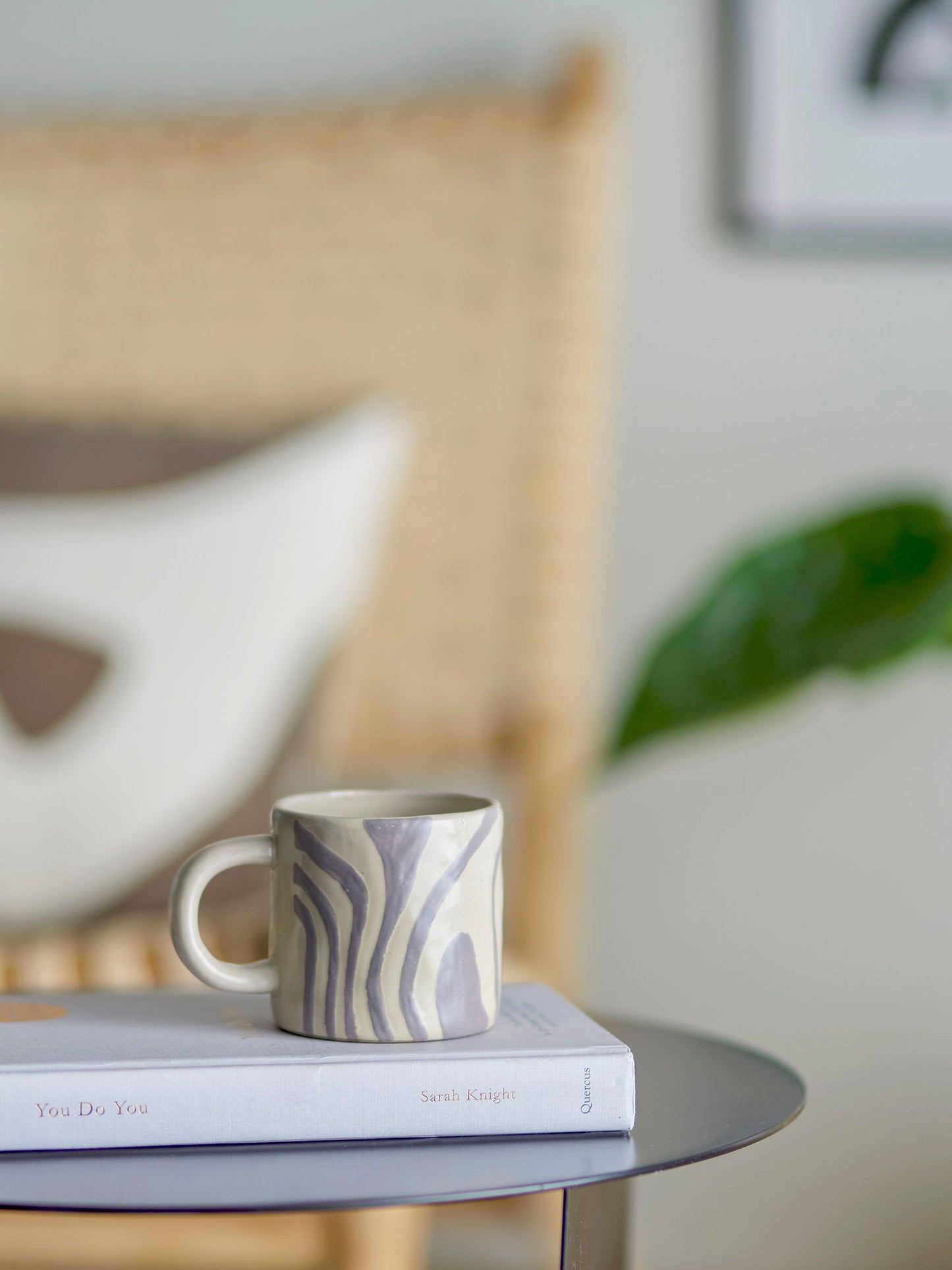 Bloomingville Ninka Tasse, Grau, Steingut