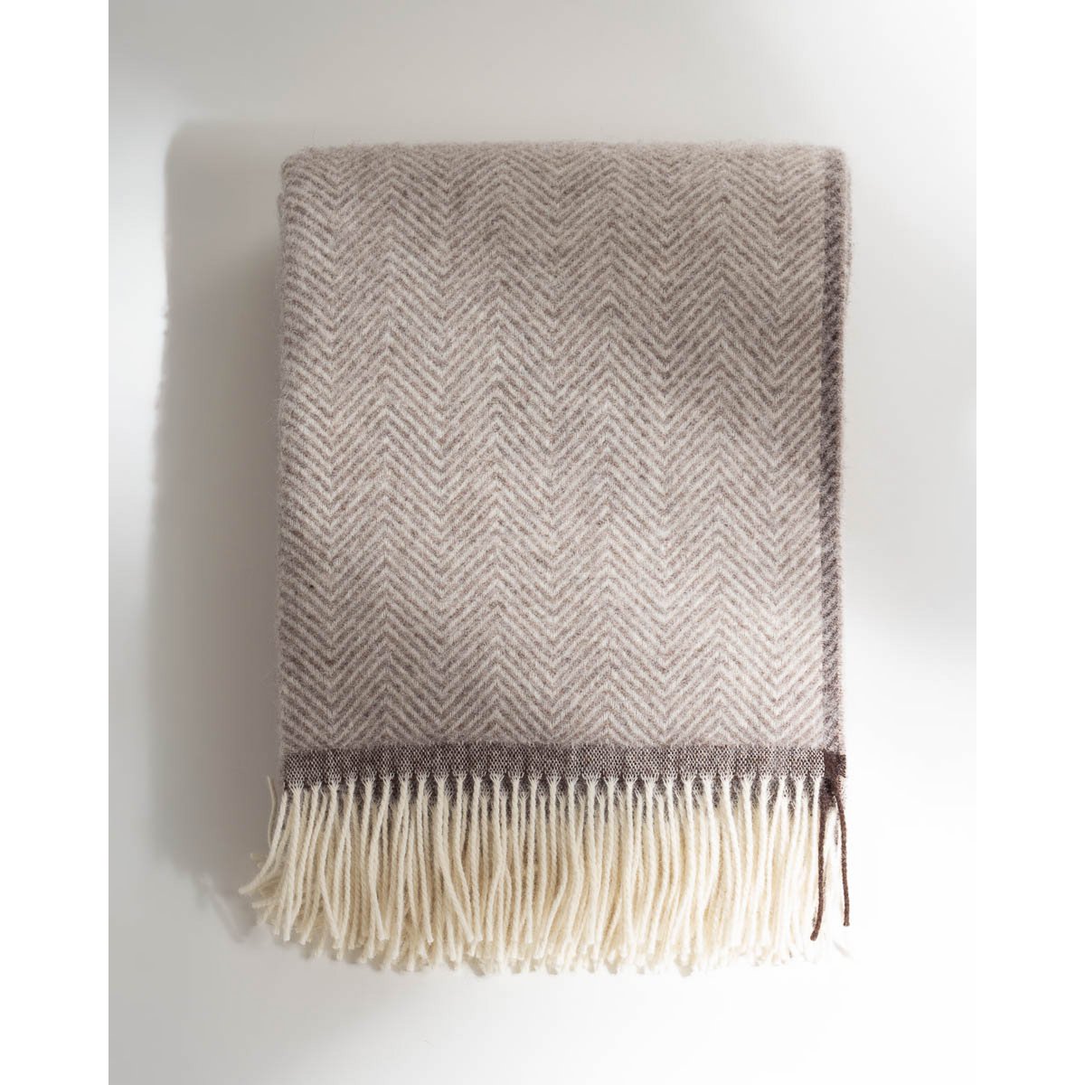 Wollwurfdecke Denver Beige