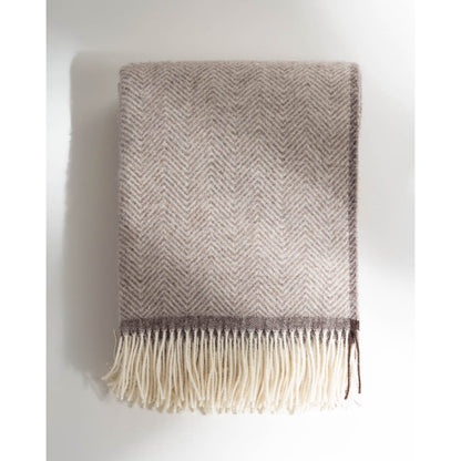 Wollwurfdecke Denver Beige