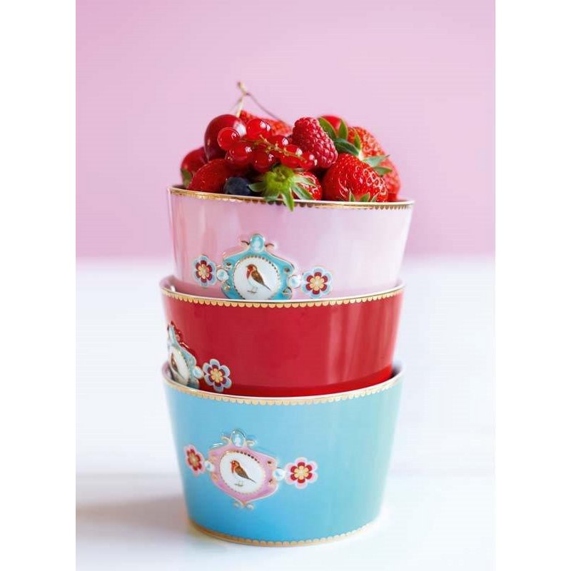 Pip Studio Teekanne Love Birds Medallion Red-Pink 1.3ltr