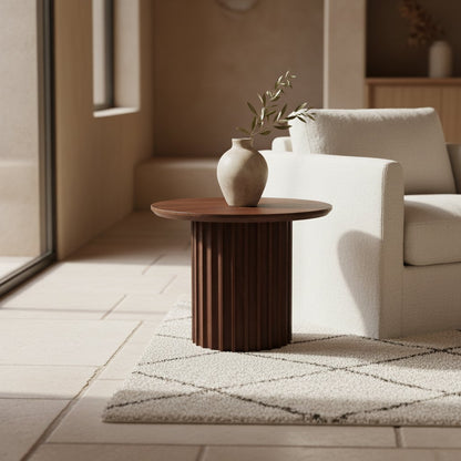 Bullnose Side Table Braun 55 cm