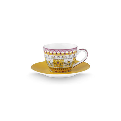 Pip Studio Espressotasse und Untertasse Lily&Lotus Moon Delight Yellow