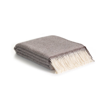 Wollwurfdecke Denver Beige