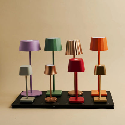 Kombi-Set Profi | 8 x Sarphati Mini Shadow Grey wiederaufladbare Tischlampen mit Ladestation