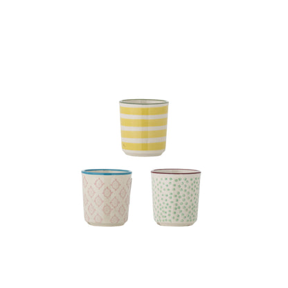 Bloomingville Patrizia Eierbecher, Bunt, Steingut