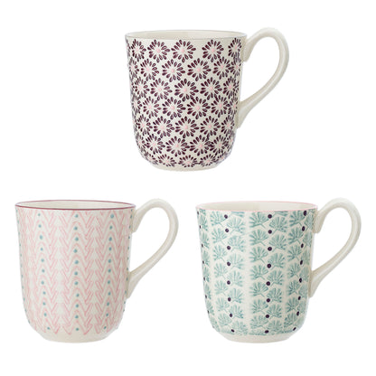 Bloomingville Maya Becher, Bunt, Steingut