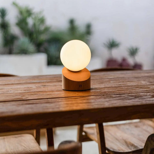 Morris Hellbraune wiederaufladbare Lampe | Stilvolles, kabelloses und nachhaltiges Design