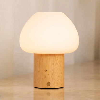 Fynn Hellbraune Holzlampe | dimmbar