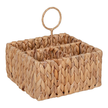Pleiku Aufbewahrungsbox für Besteck, Wasserhyazinthe, natur, 20 x 11 x 20 cm
