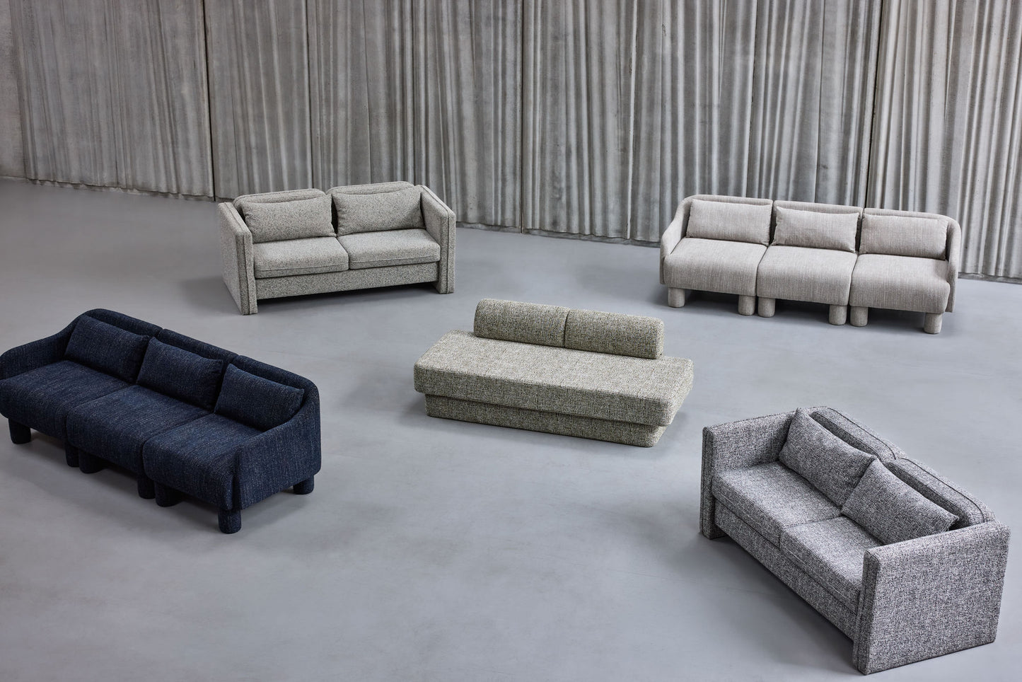 Hübsch Paza Sofa Hellgrün