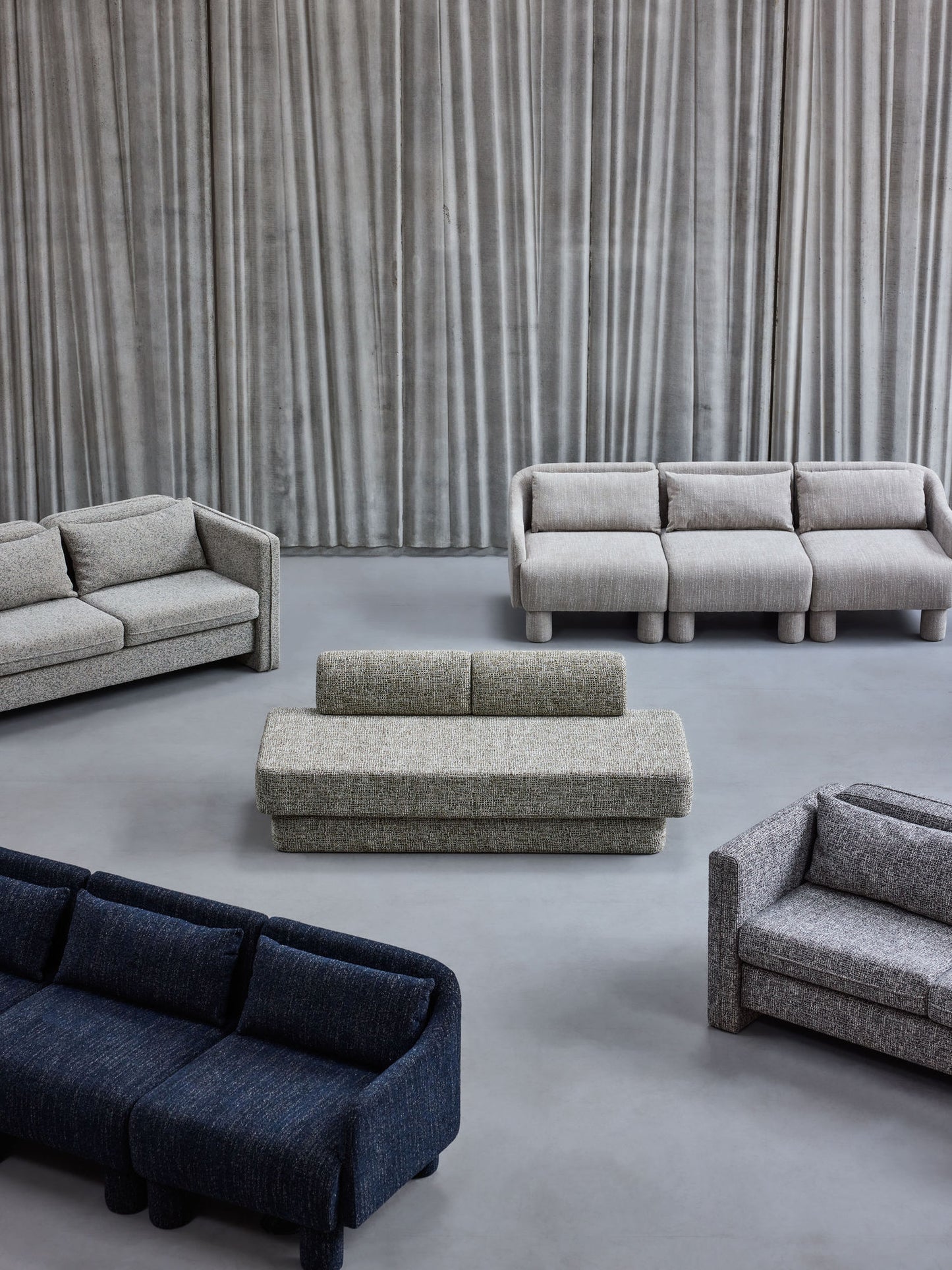 Hübsch Paza Sofa Hellgrün