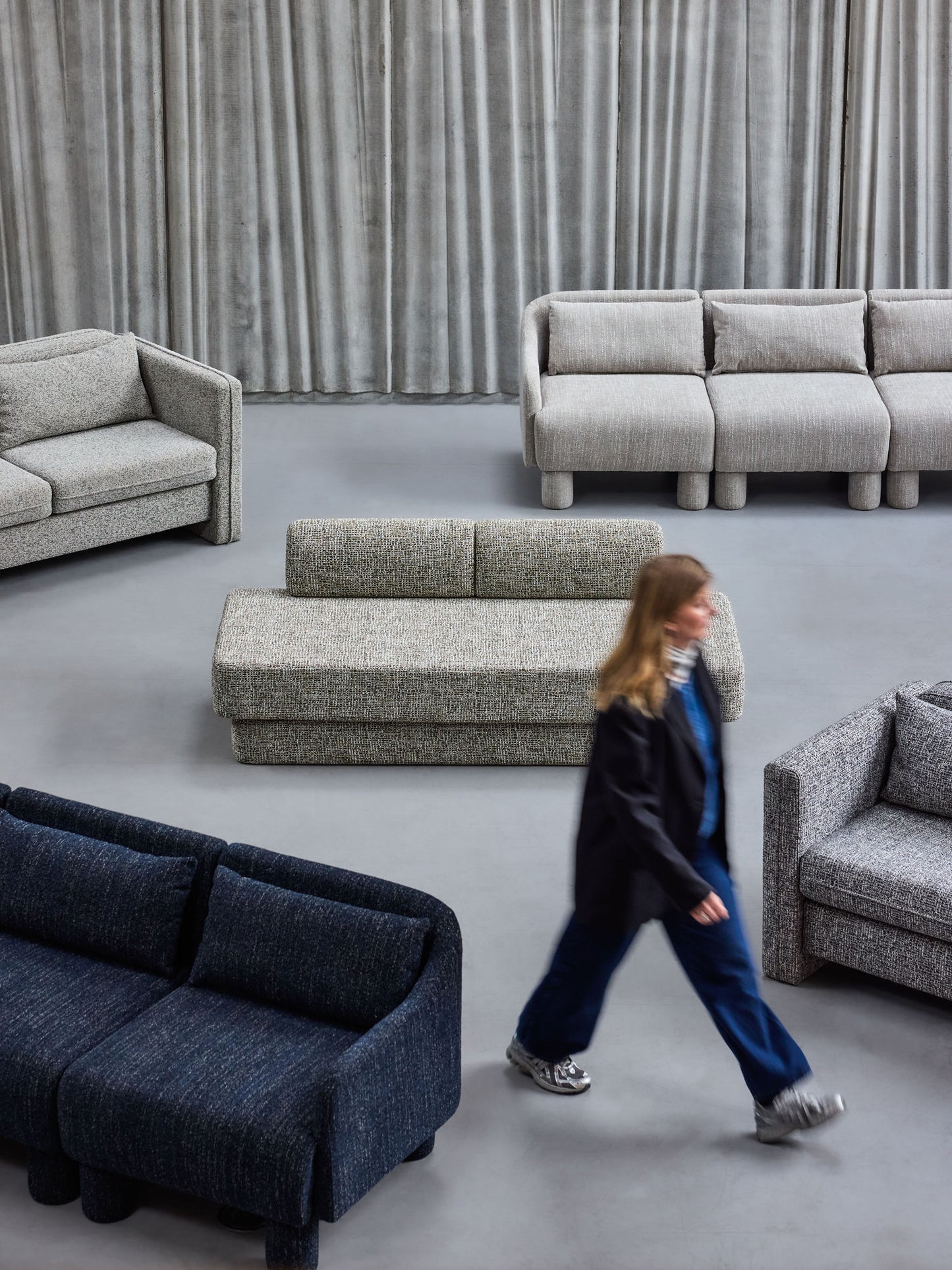 Hübsch Paza Sofa Hellgrün