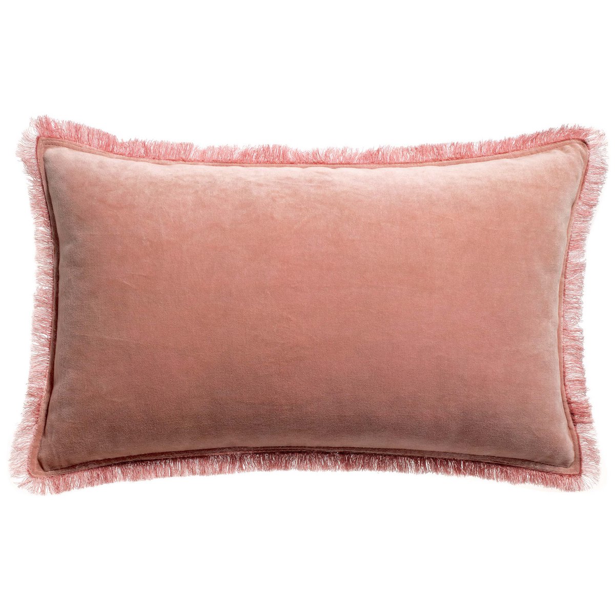 Einfarbiges Kissen Fara Pink 30 x 50