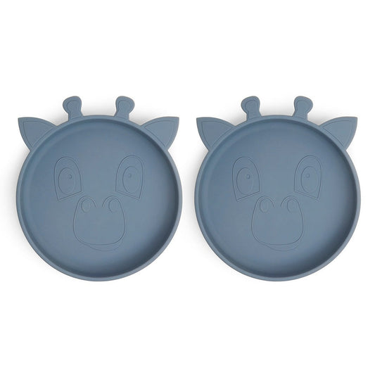Akila Silikonteller 2er-Pack Giraffe