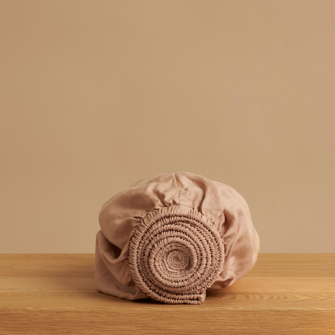 TENCEL™ – Twill-Spannbettlaken, Pfirsich