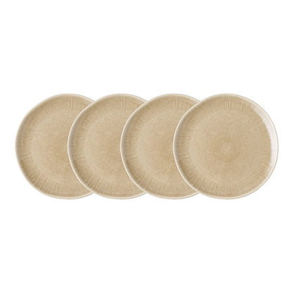 Viola Speiseteller, Keramik, Beige, ø27 cm, 4er-Set