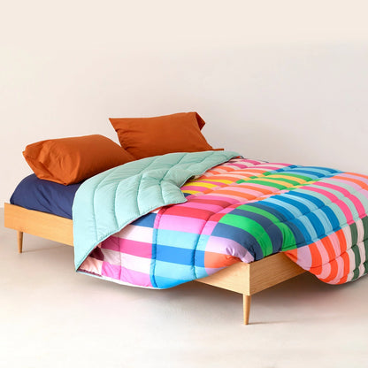 HAPPY FRIDAY Farbknall Steppdecke OEKO-TEX® 180x260cm, 240x260cm, 270x260cm