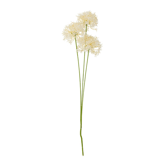 Bloomingville Allium Stiel, Weiß, Künstliche Blumen