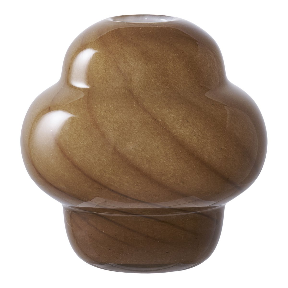 Vase - braunes Glas