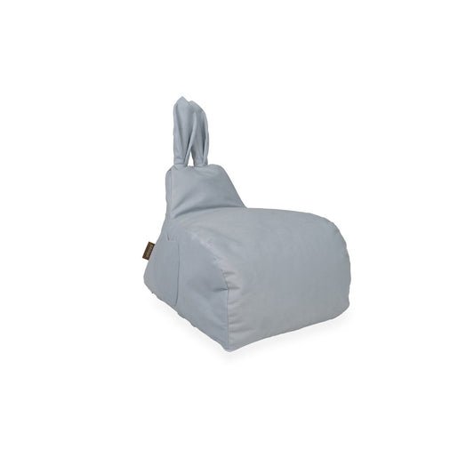 Hasenform Sitzsack für Kinder, blau