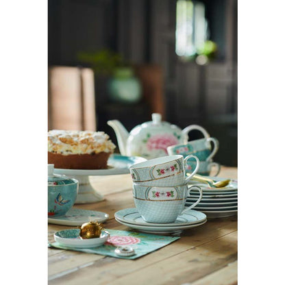 Pip Studio Teekanne Large Blushing Birds White 1.6ltr