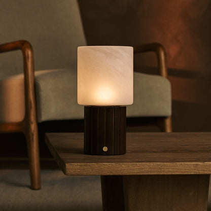 Ingmar Dunkelbraune wiederaufladbare Tischlampe