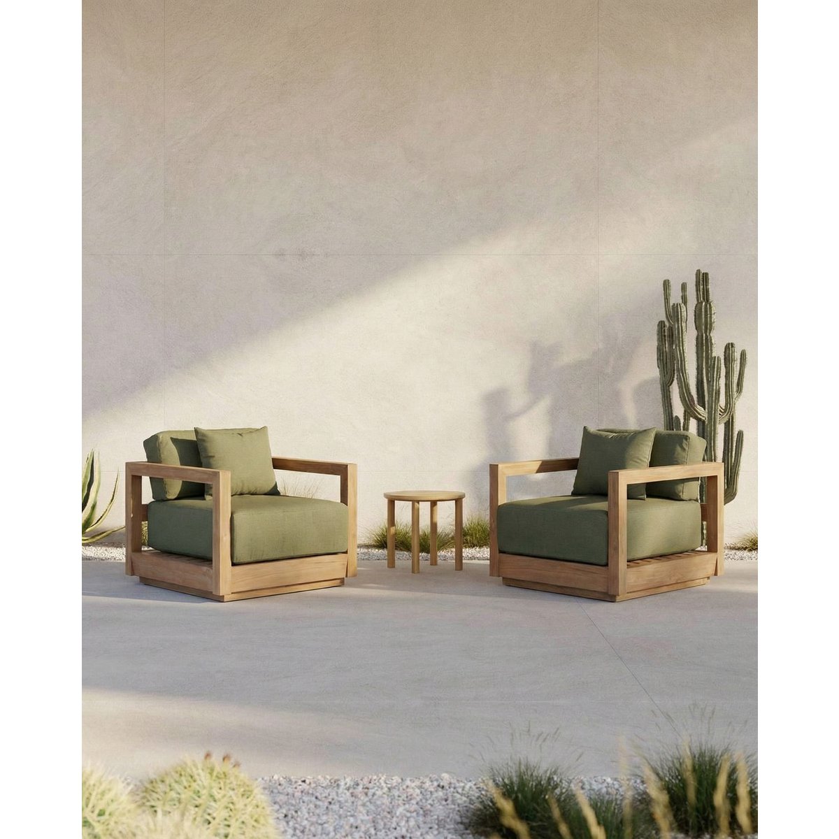 Umalas Einsitzer Sofa - Outdoor - Grüne Alge