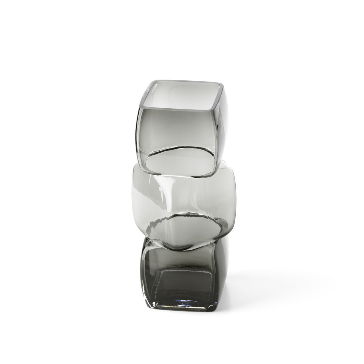 The Cubes Vase - Dunkelgrau - M