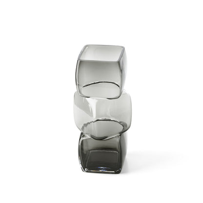 The Cubes Vase - Dunkelgrau - M