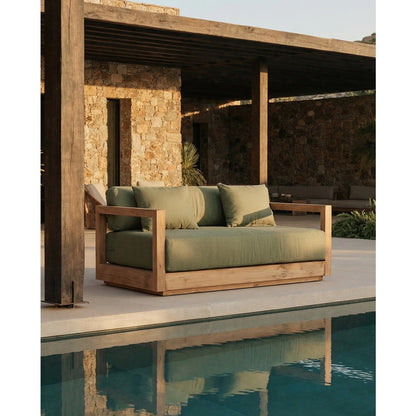 Umalas Zweisitzer-Sofa – Outdoor – Grüne Alge