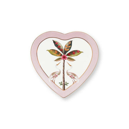 Pip Studio Teller Heart Shape Plates La Majorelle Pink 21.5cm