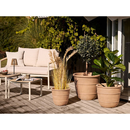 Handgefertigte Becher Viola, 4er-Set, grau