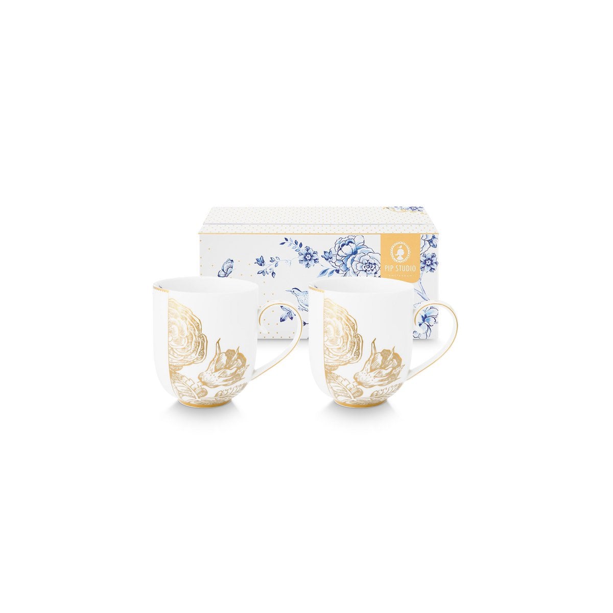 2er Set PIP Studio Tassen Large Royal White