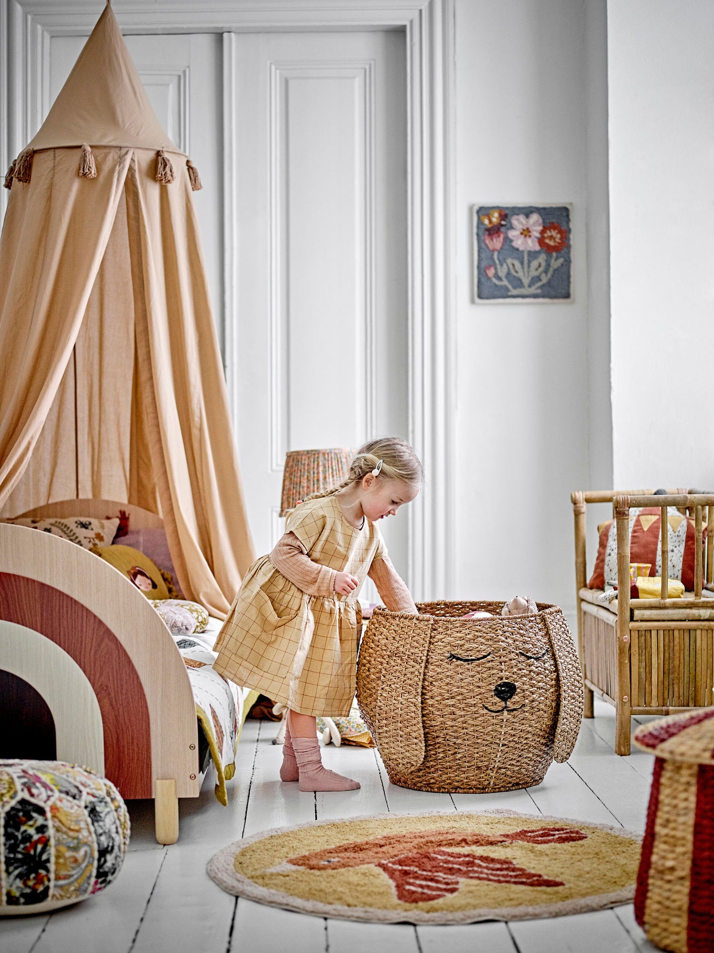 Bloomingville MINI Charli Bed, Braun, MDF
