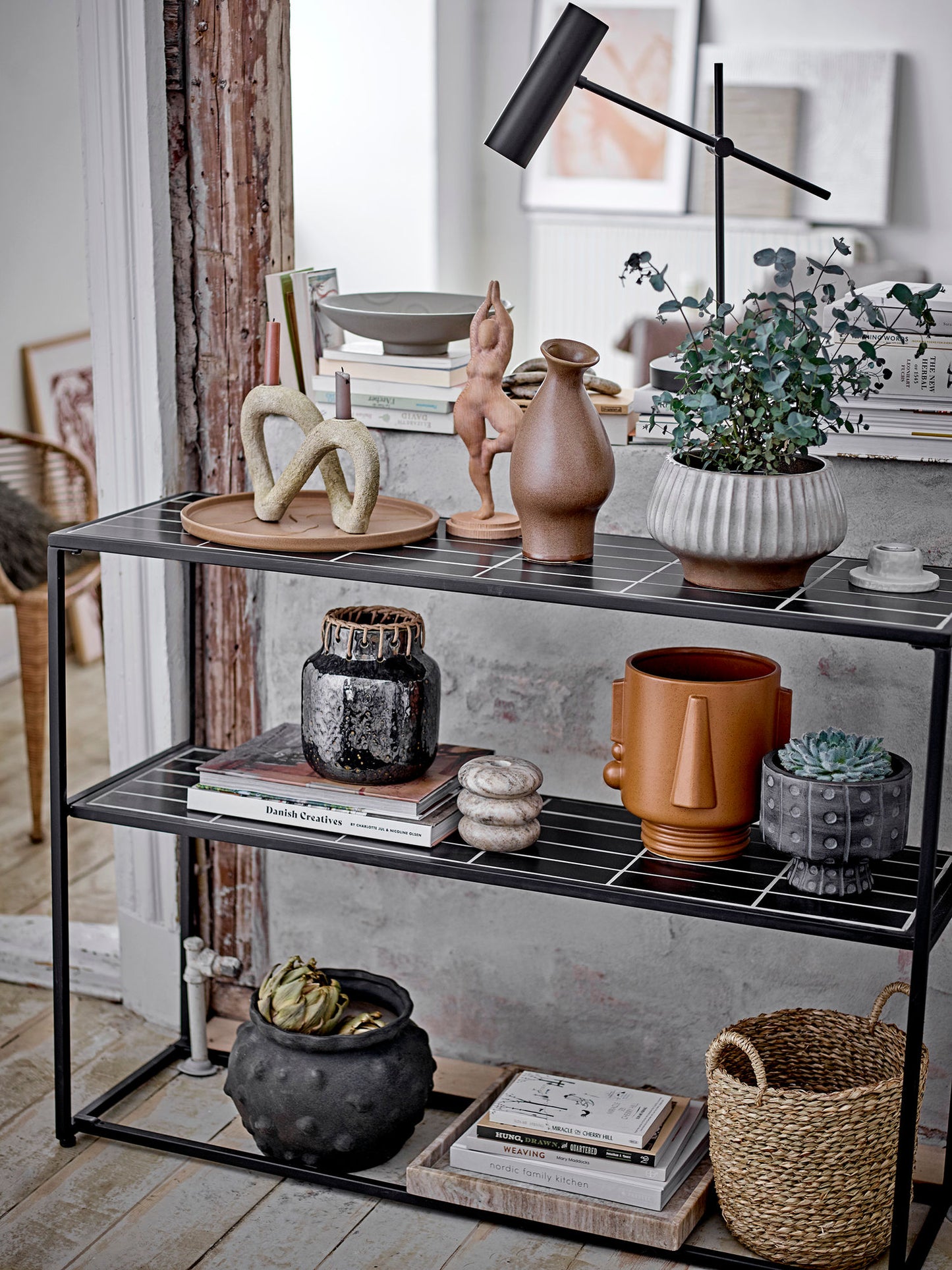 Bloomingville Noria Tablett, Braun, Steingut