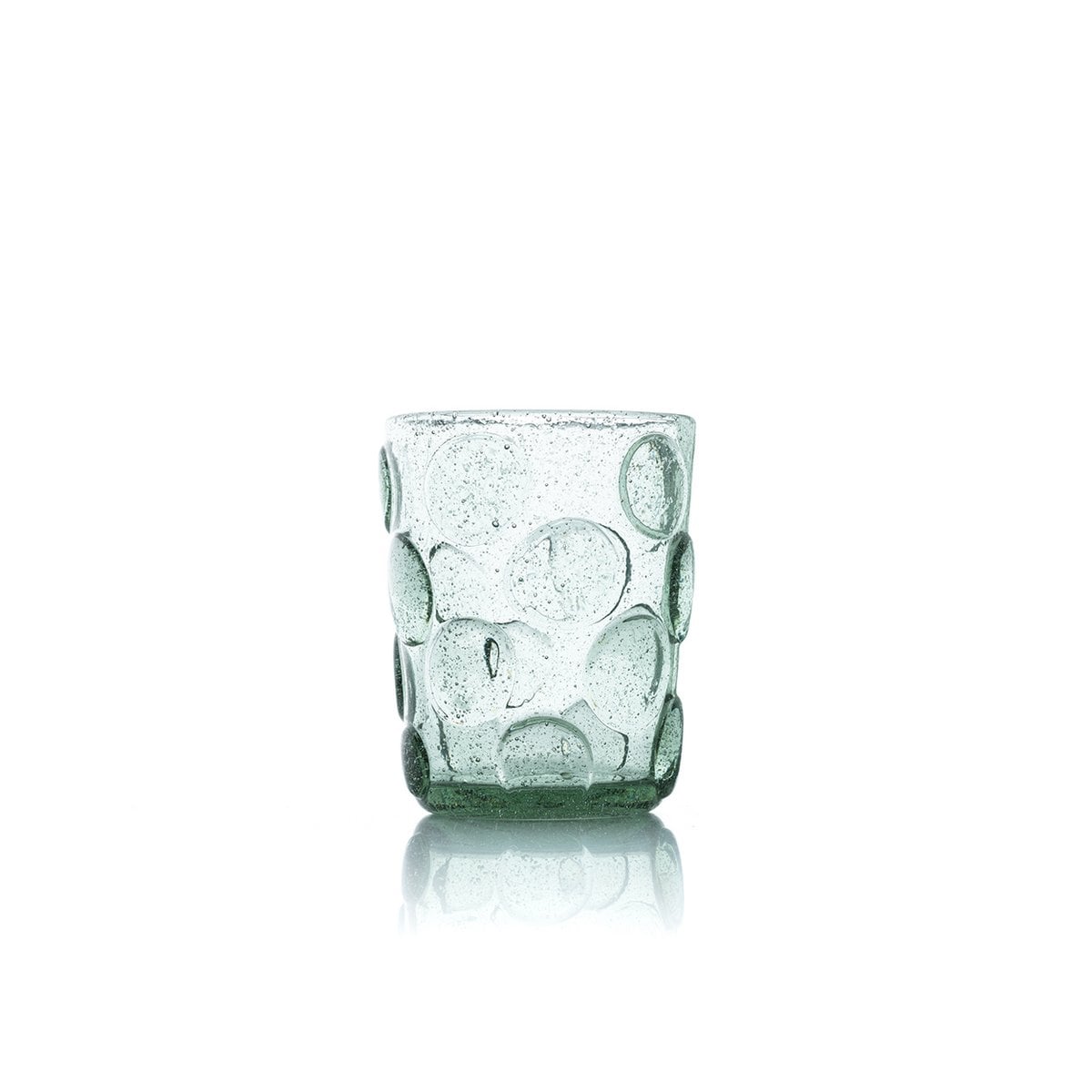 Das Frosted Dot Wasserglas – Aqua