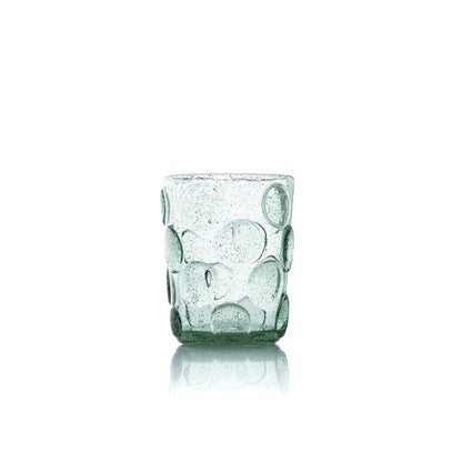 Das Frosted Dot Wasserglas – Aqua