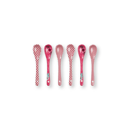 Giftset Teelöffel Oriental Flower Festival Dark Pink 13cm