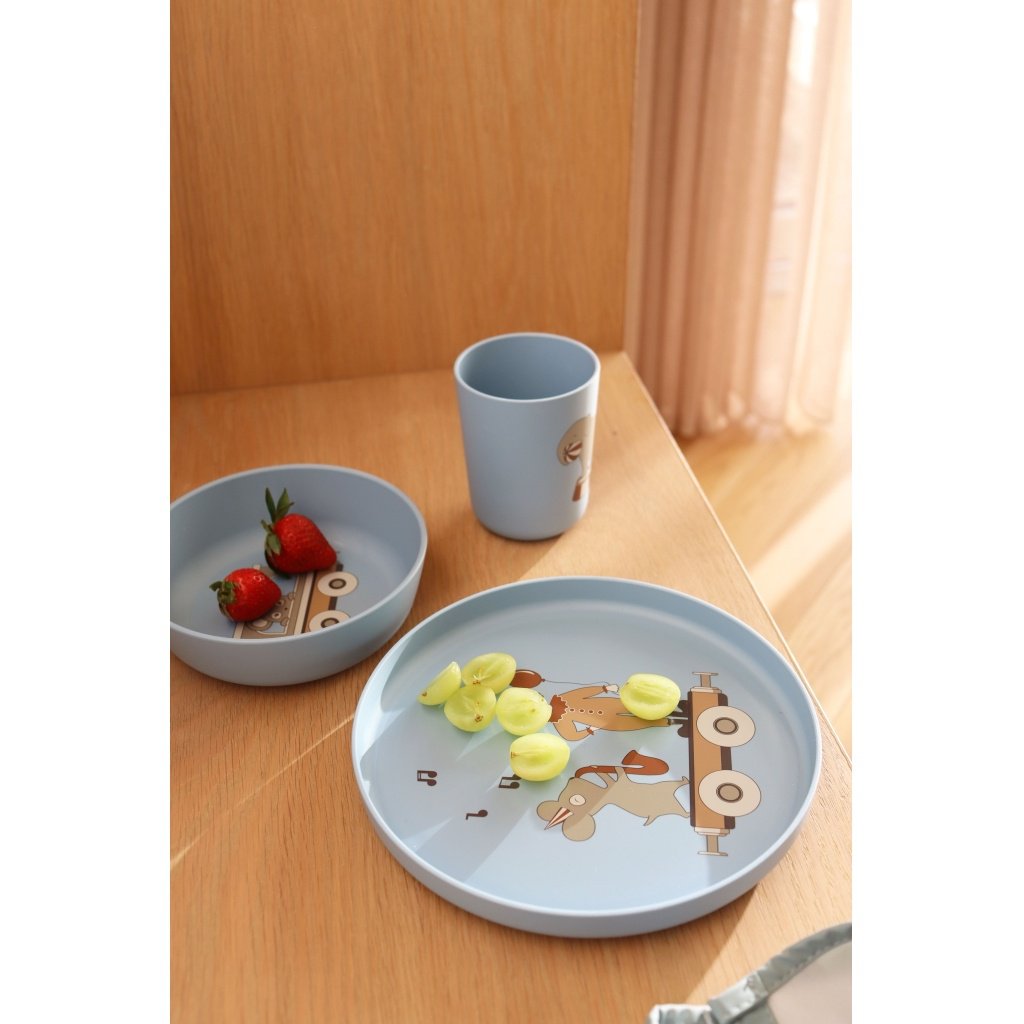 Milas Tafelservice aus Biokunststoff (PLA) im 3er-Pack