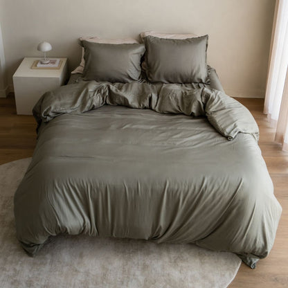 TENCEL™ Twill Bettwäsche olivgrün