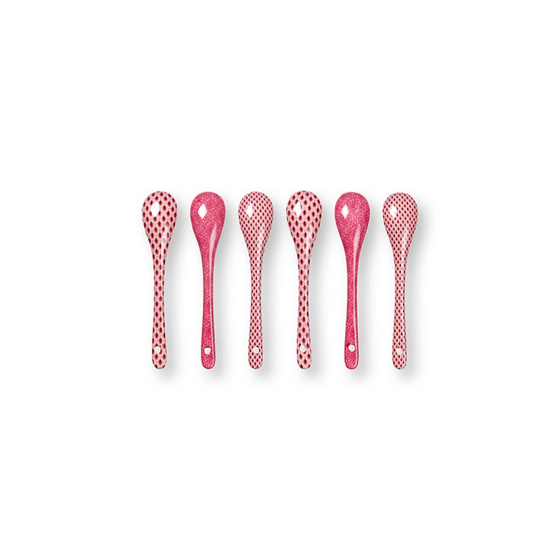 Giftset Teelöffel Oriental Flower Festival Dark Pink 13cm