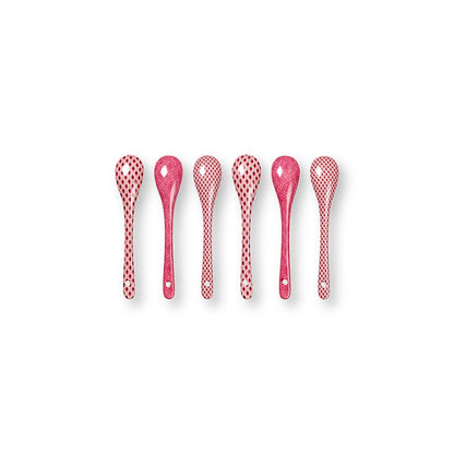 Giftset Teelöffel Oriental Flower Festival Dark Pink 13cm