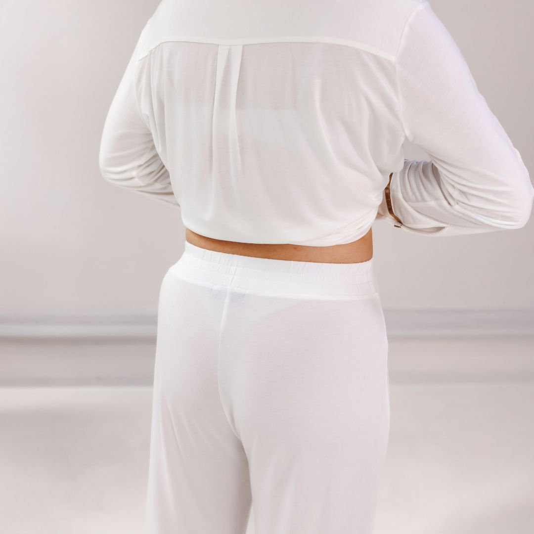 TENCEL™ Pyjama-Set Damen Off White