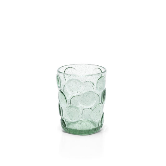 Das Frosted Dot Wasserglas – Aqua