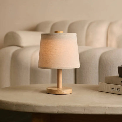 Rover Hellbraune wiederaufladbare Holzlampe